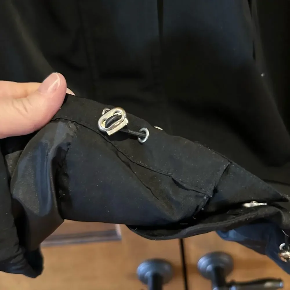 London Fog Women’s Large Black Hooded Full Zip Jacke/Coat with Flannel Lining - Picture 11 of 11